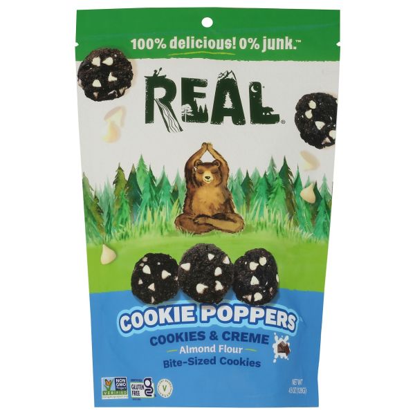 REAL COOKIES: Cookies N Cream Cookie Poppers, 4.5 oz