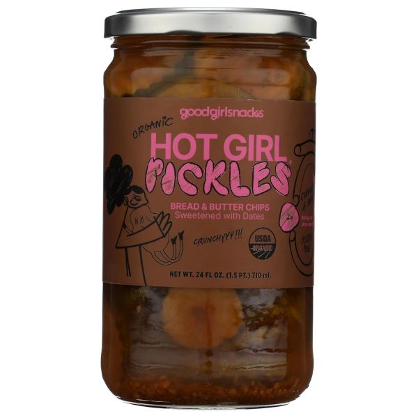 GOOD GIRL SNACKS: Organic Bread And Butter Chips, 24 fo
