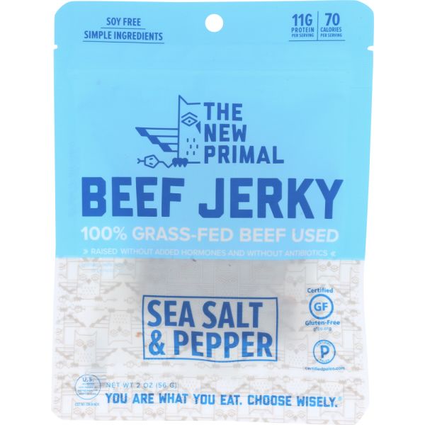THE NEW PRIMAL: Jerky Beef Gluten Free Original, 2 oz