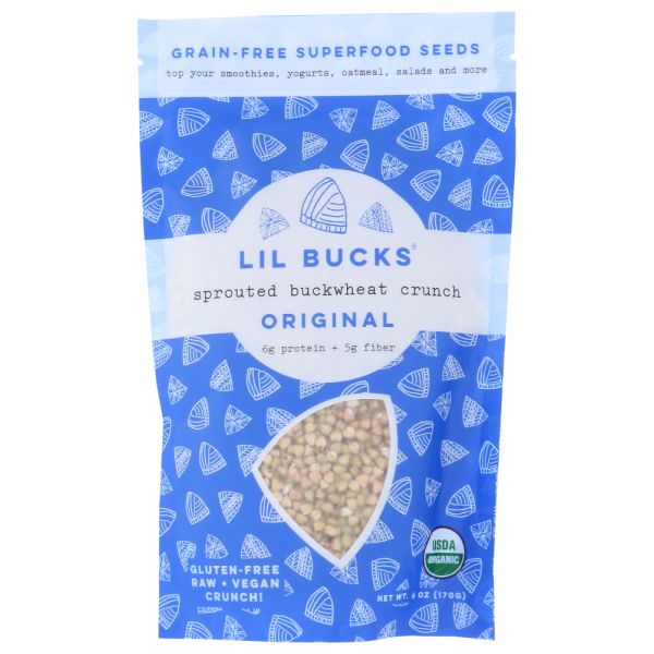 LIL BUCKS: Buckwheat Sprouted Orig, 6 oz