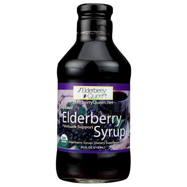 ELDERBERRY QUEEN: Elderberry Syrup, 24 fo