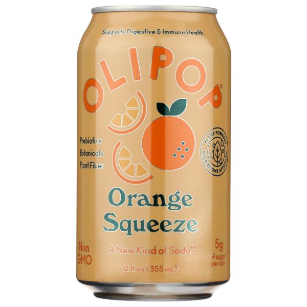 OLIPOP: Soda Orange Squeeze Tonic, 12 fo