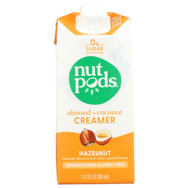 NUT PODS: Dairy Free Creamer Hazelnut Unsweetened, 11.2 fl oz