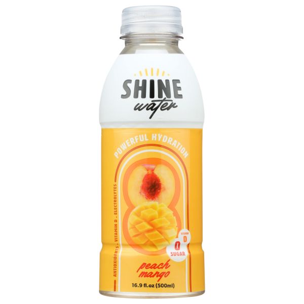 SHINEWATER: Peach Mango Water, 16.9 fo