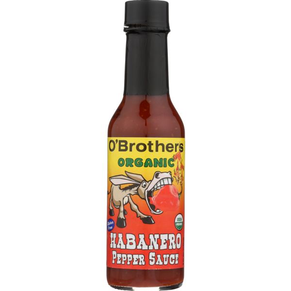 O BROTHERS: Hot Habanero Pepper Sauce, 5 oz