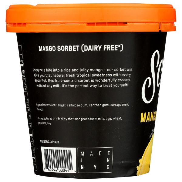 SCOOP BY SPOT: Mango Sorbet Ice Cream, 14 oz