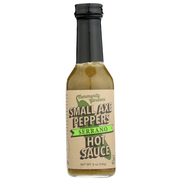 SMALL AXE PEPPERS: Sauce Hot Serrano, 5 oz