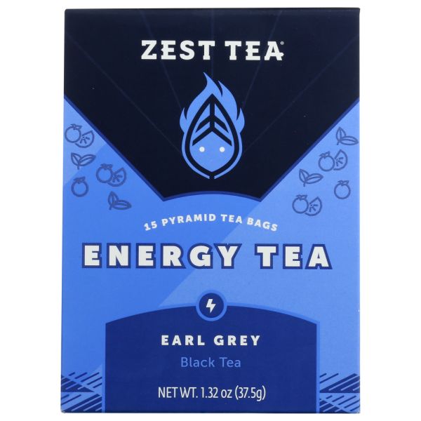 ZEST TEA: Earl Grey Energy Tea, 15 ct