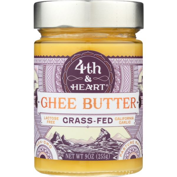 4TH & HEART: Ghee Butter California Garlic, 9 oz