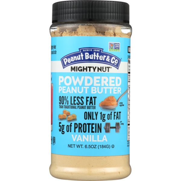 PEANUT BUTTER & CO: Powdered Peanut Butter Vanilla, 6.5 Oz