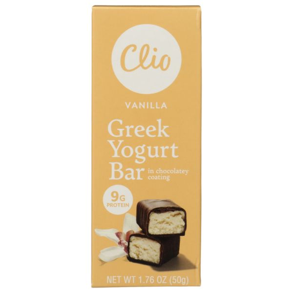 CLIO: Vanilla Greek Yogurt Bar, 1.76 oz