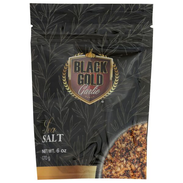 BLACK GOLD GARLIC: Sea Salt, 6 oz