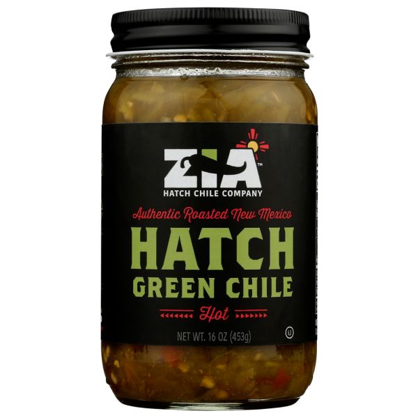 ZIA HATCH CHILE COMPANY: Hatch Green Chile Hot, 16 oz