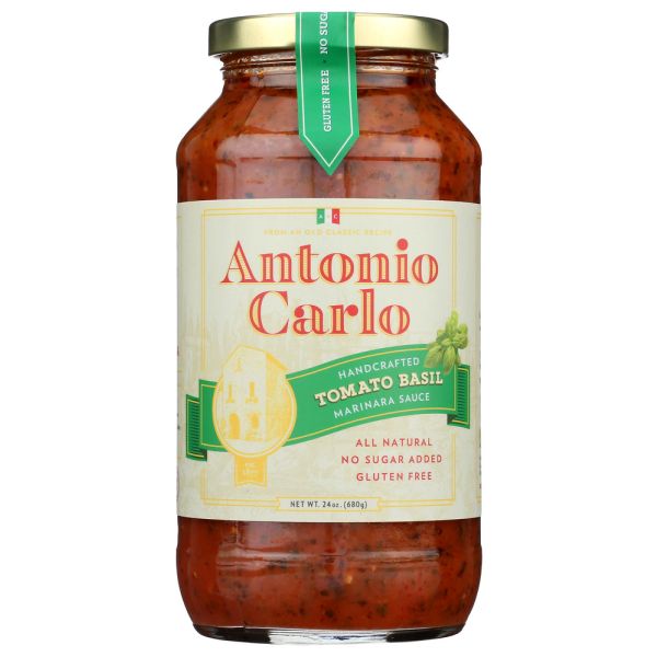 ANTONIO CARLO GOURMET SAUCE: Sauce Tomato Basil, 24 oz