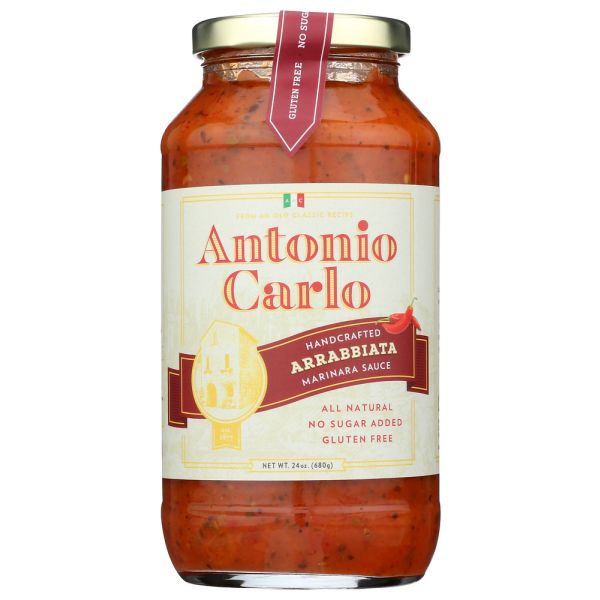 ANTONIO CARLO GOURMET SAUCE: Sauce Arrabbiata, 24 oz
