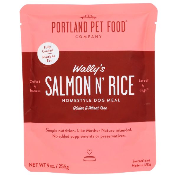 PORTLAND PET FOOD COMPANY: Salmon Rice Dog Meal, 9 oz
