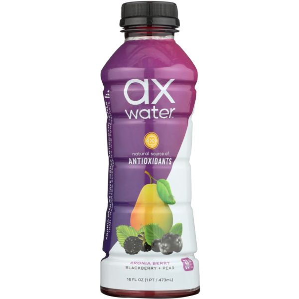 AX WATER: Water Aronia Blackberry Pear, 16 fo