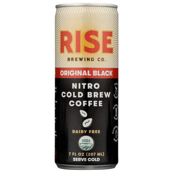 RISE BREWING CO: Nitro Cold Brew Coffee Original Black, 7 fo