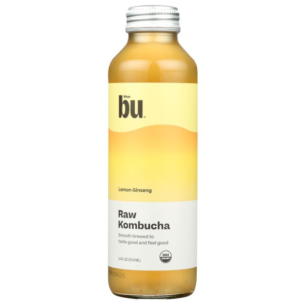 THE BU KOMBUCHA: Tea Kombucha Lemon Ginseng, 14 oz