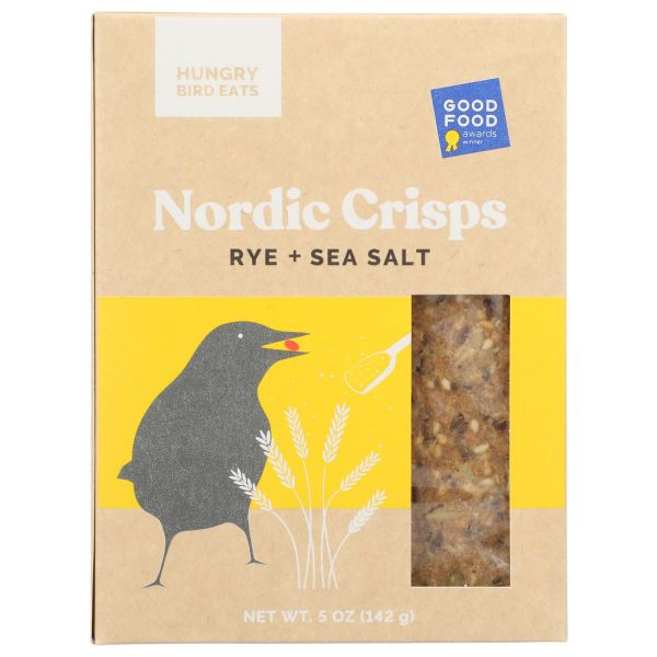 HUNGRY BIRD EATS: Rye Sea Salt Nordic Crisps, 5 oz