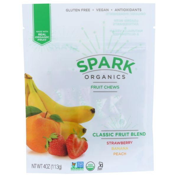SPARK ORGANICS: Chews Classic Blnd Fruit, 4 oz
