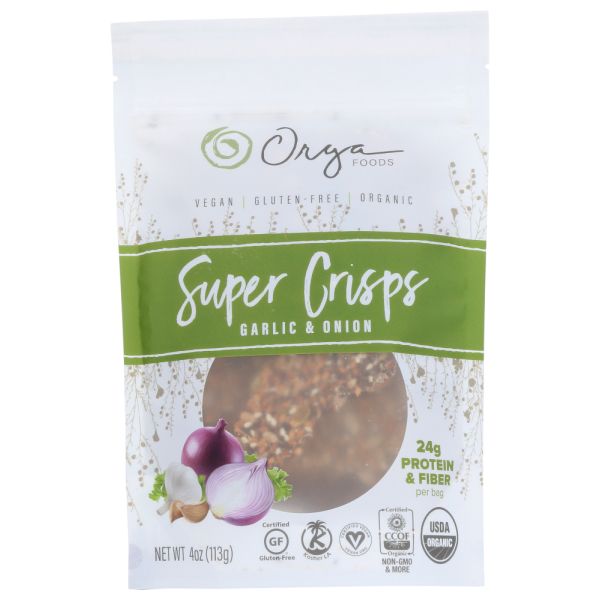 SUPER CRISPS: Crisps Garlic Onion Super, 4 oz