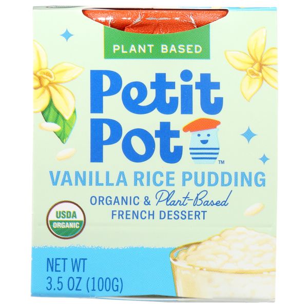 PETIT POT: Riz Au Lait Coco Organic Coconut Rice Pudding, 3.50 oz