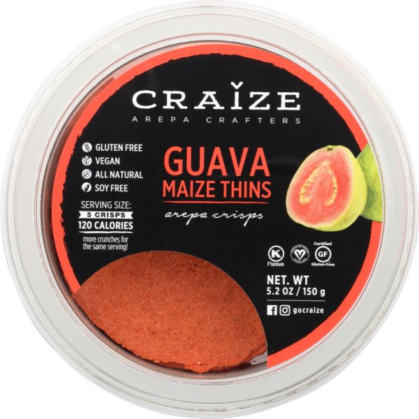 CRAIZE: Guava Maize Thins, 5.2 oz