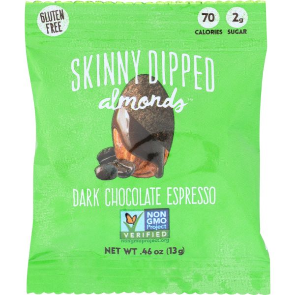 SKINNY DIPPED ALMONDS: Almonds Mini Espresso Dipped .46 oz