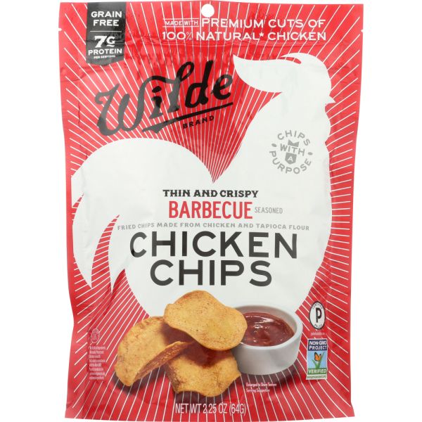 WILDE SNACKS: Chips Chicken Barbeque, 2.25 oz
