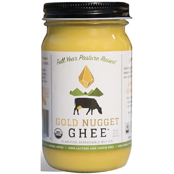 GOLD NUGGET GHEE: Ghee Butter Traditional Pastured Raised, 8 oz