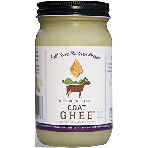 GOLD NUGGET GHEE: Ghee Butter Goat Pastured Raised, 8 oz