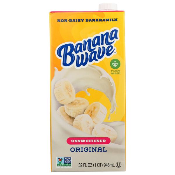 BANANA WAVE: Milk Banana Unsweetened, 32 fo