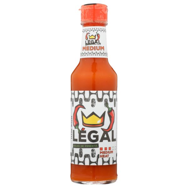 LEGAL HOT SAUCE: Sauce Medium Single, 5 fo