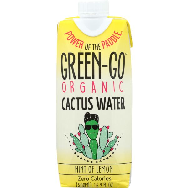 GREEN GO LLC: Water Cactus Hint Lemon, 16.9 oz