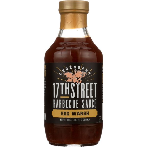 17TH STREET BARBECUE: Hog Warsh Barbecue Sauce, 18 oz