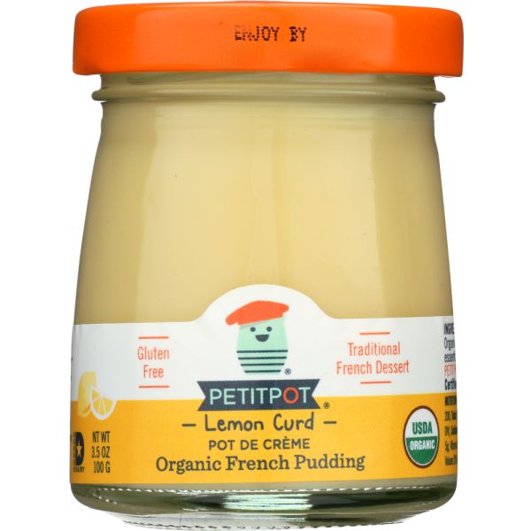 PETIT POT: Pot de Crème Organic French Pudding Lemon Curd, 3.50 oz