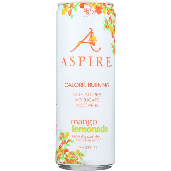 ASPIRE: Energy Drink Mango Lemonade Single, 12 fo