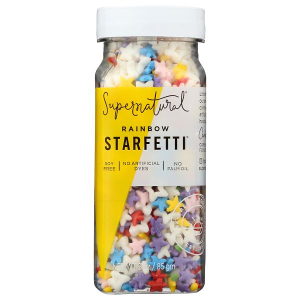 SUPERNATURAL: Rainbow Starfetti Sprinkles, 3 oz
