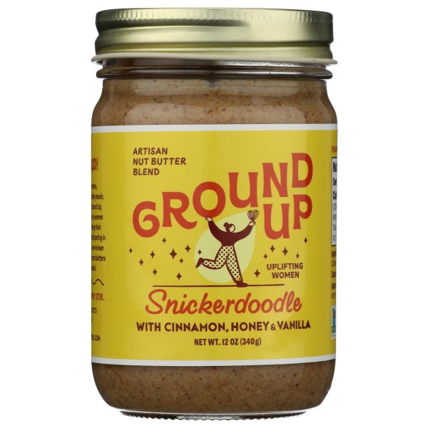 GROUND UP: Snickerdoodle Almond, Cashew and Coconut Butter, 12 oz