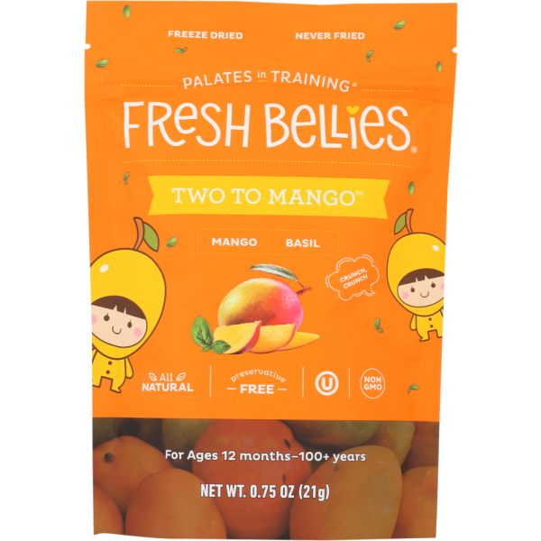 FRESH BELLIES: Two To Mango Toddler Snack, 0.75 oz