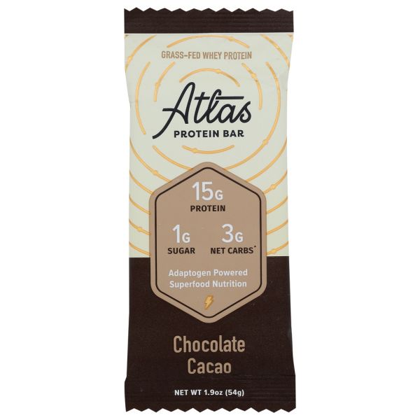 ATLAS BARS: Bar Choc Cacao, 1.9 oz