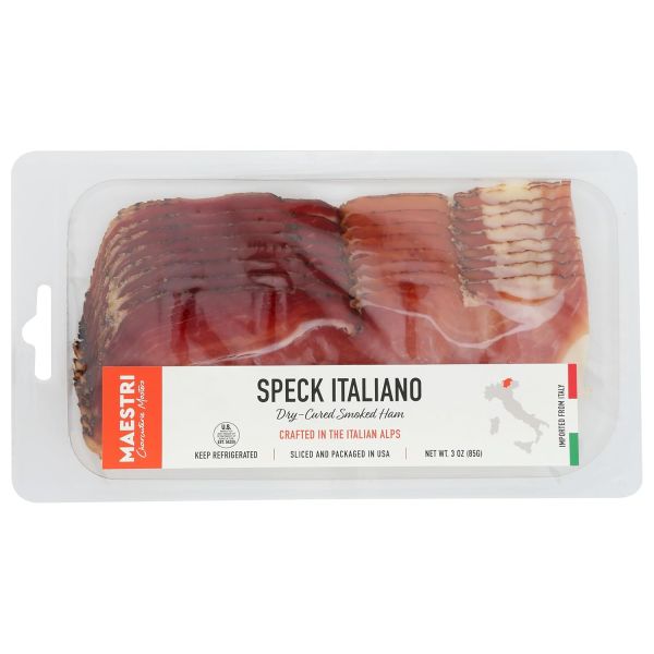 MAESTRI: Speck Italiano Dry-Cured Smoked Ham, 3 oz