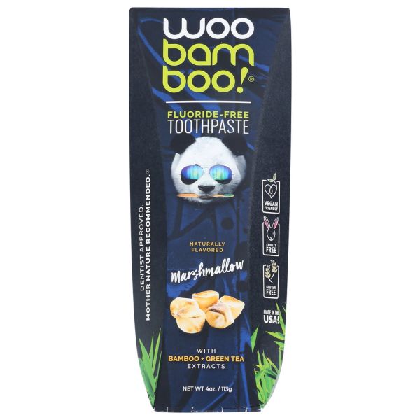 WOOBAMBOO: Toothpaste Marshmallow, 4 oz
