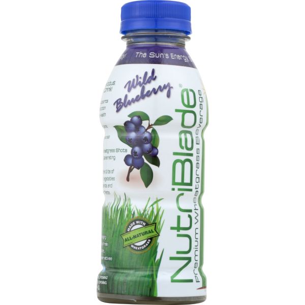 NUTRIBLADE: Wheatgrass Premium Wild Blueberry, 12 fl oz