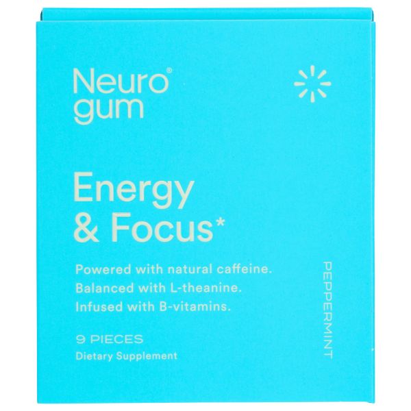 NEURO GUM: Gum Energy Focus Pprmnt, 9 PC