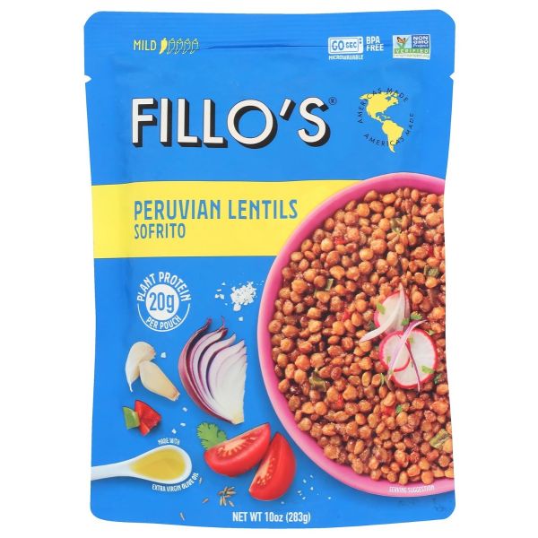 FILLOS: Peruvian Lentils Sofrito, 10 oz