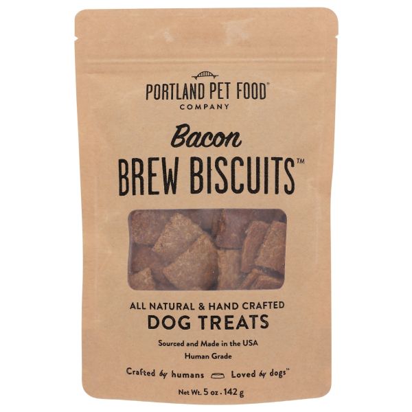 PORTLAND PET FOOD COMPANY: Bacon Brew Biscuits Dog Treats, 5 oz