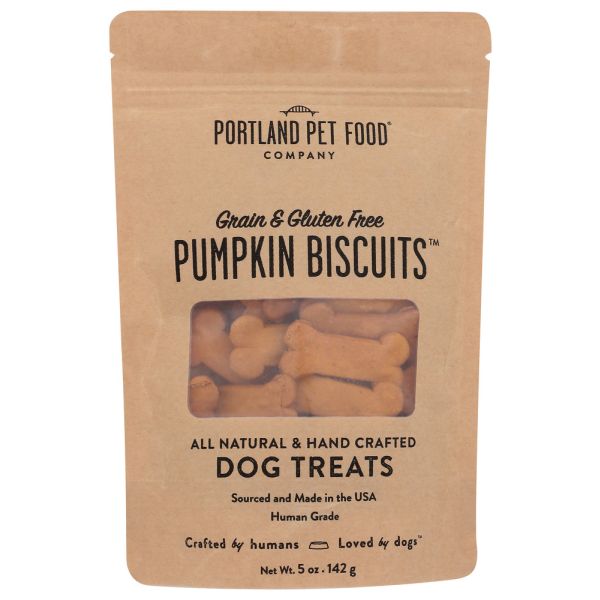 PORTLAND PET FOOD COMPANY: Pumpkin Biscuit Dog Treats, 5 oz