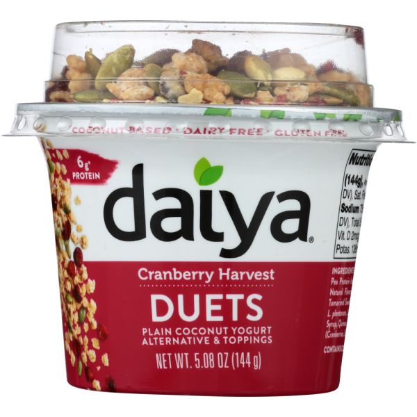 DAIYA: Cranberry Harvest Duets Yogurt, 5.08 oz